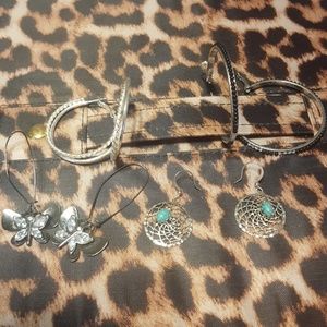4 pair of earrings for sale